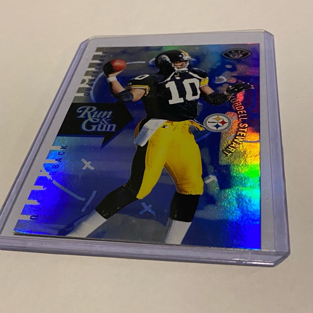 Jerome Bettie/Kordell Steward Leaf 1997 Insert Run & Gun vintage collectible - Picture 3 of 5